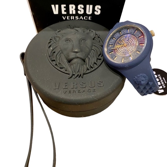 Versus Versace 39MM Stainless Steel, Silicone & Crystal Watch NWT - Picture 5 of 8
